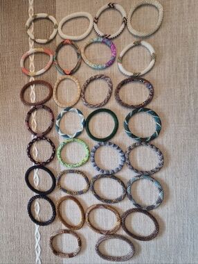 SASHKA CO. LOT of 30 Beaded Bracelets. New Never Worn
